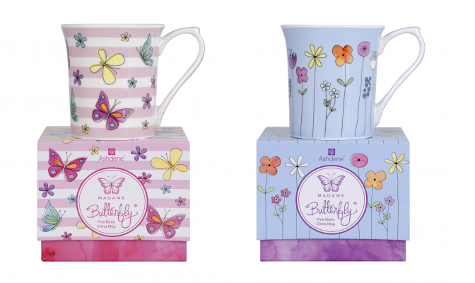 Mug en Porcelana Butterfly